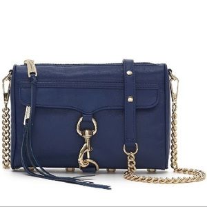 Mini MAC Crossbody - Navy Smooth Leather